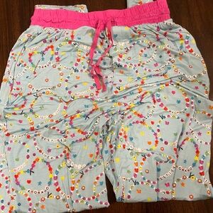 Litte Sleepies Friends Forever Men's Small Pajama Bottoms EUC
